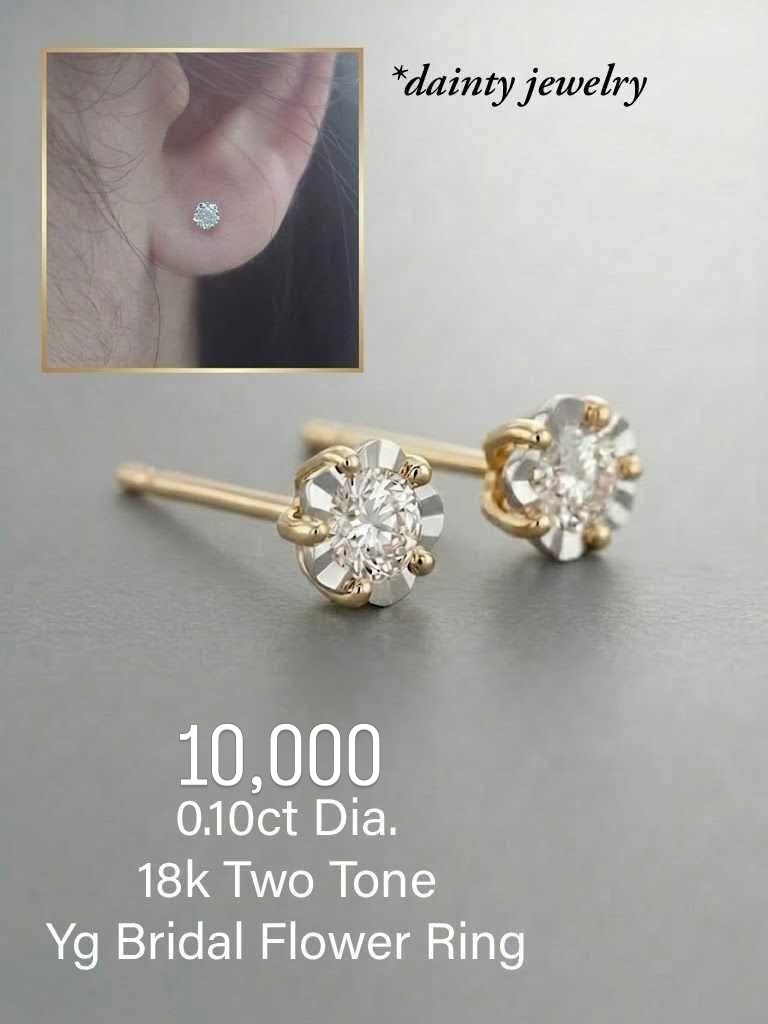 Diamond earrings in 18k gold