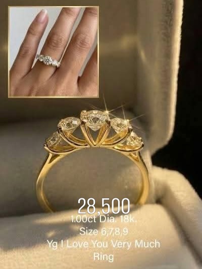1.0ct diamond ring in 18k Japan gold
